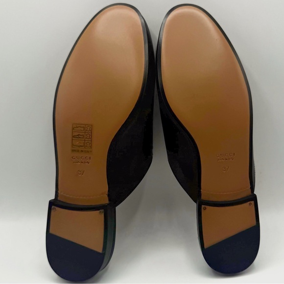 NEW Gucci Leather Floral Rose Embroidered Princetown Horsebit Mule Loafer Slides - Picture 5 of 9